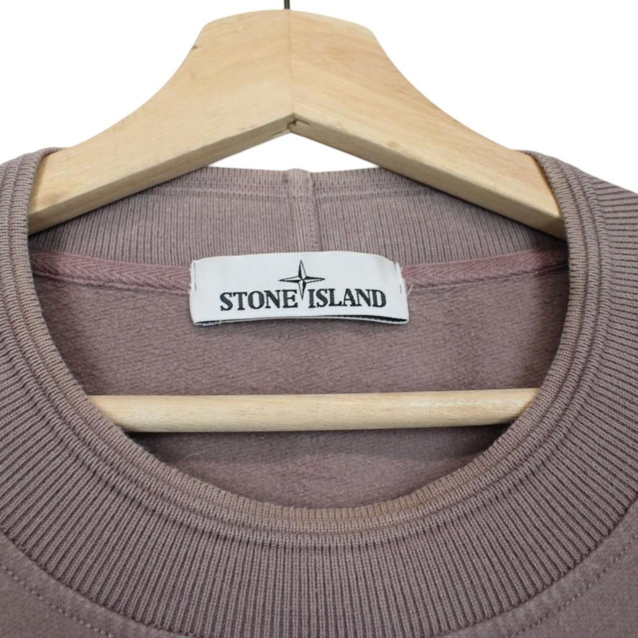 Stone Island AW 2018 Mauve Reflective Cotton Sweatshirt Jumper