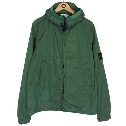 Vintage Stone Island SS 2008 Green Nylon Metal Hooded Jacket