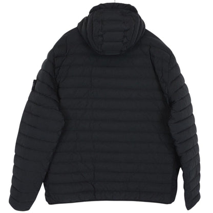 Stone Island AW 2020 Black Loom Woven Chambers Stretch Nylon TC Down Jacket