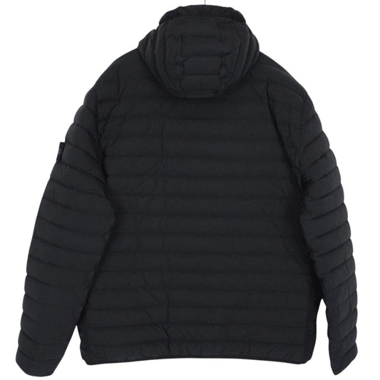 Stone Island AW 2020 Black Loom Woven Chambers Stretch Nylon TC Down Jacket