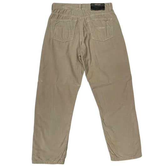 Vintage Stone Island Denims AW 2002 Beige Straight Leg Fit Corduroy Trousers
