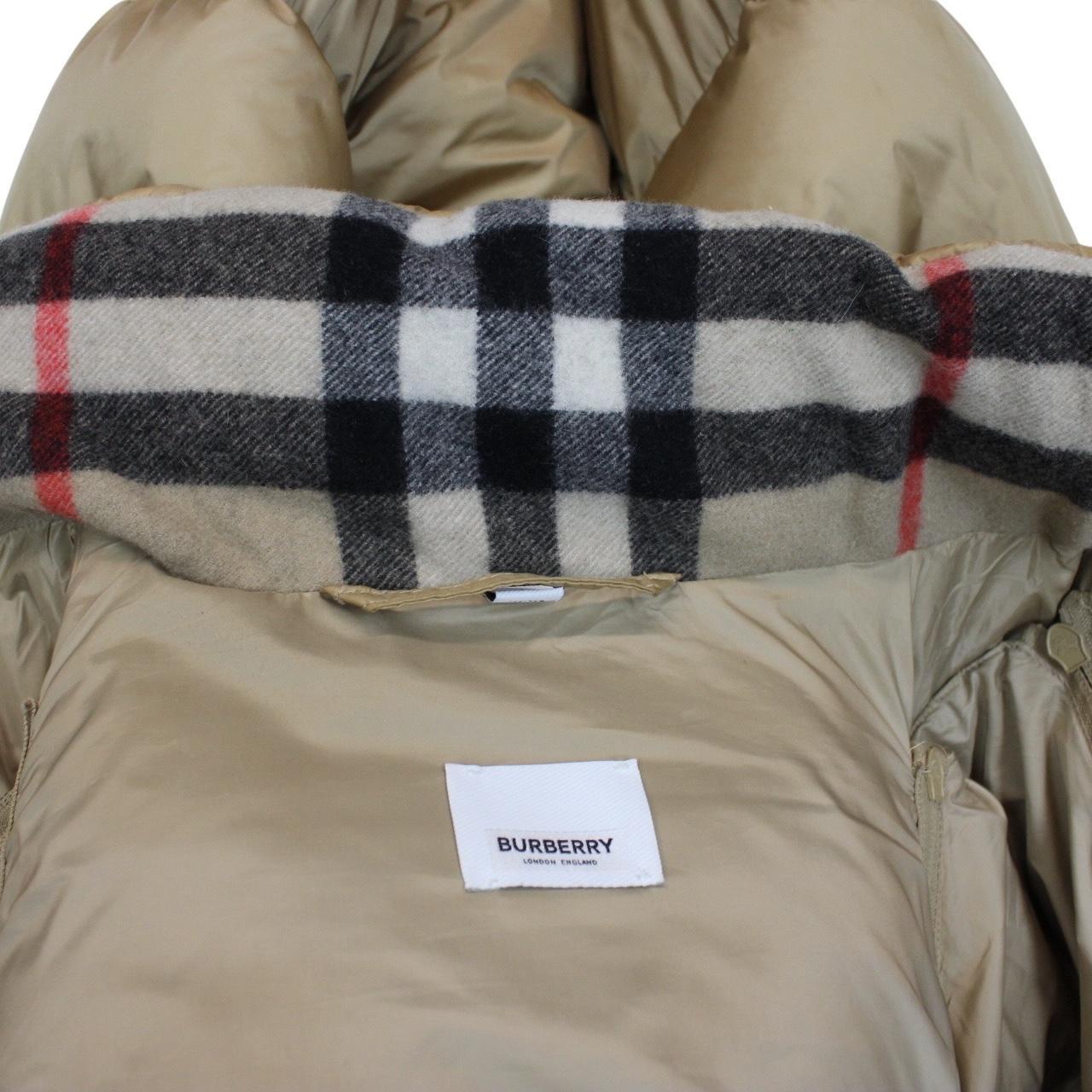 Burberry Warm Honey ‘Leeds’ Detachable Sleeve Hooded Down Jacket