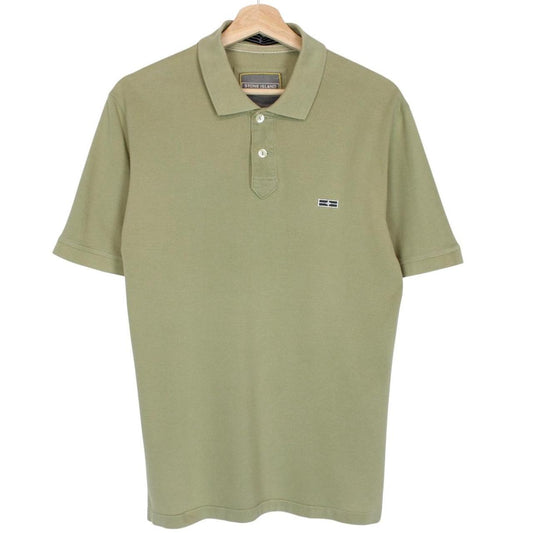 Stone Island Denims Green Short Sleeve Cotton Polo Shirt