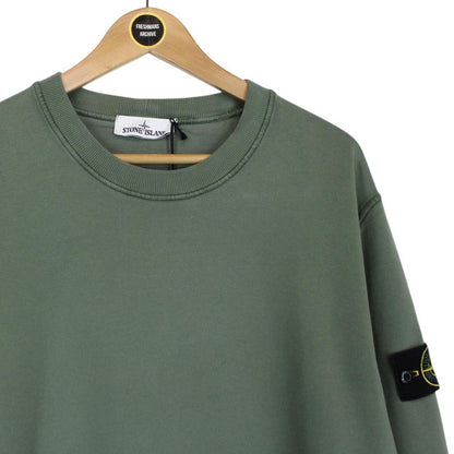Stone Island AW 2021 Green Cotton Sweatshirt Jumper