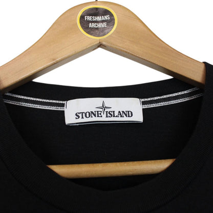 Stone Island SS 2017 Black Short Sleeve Logo Print T-Shirt