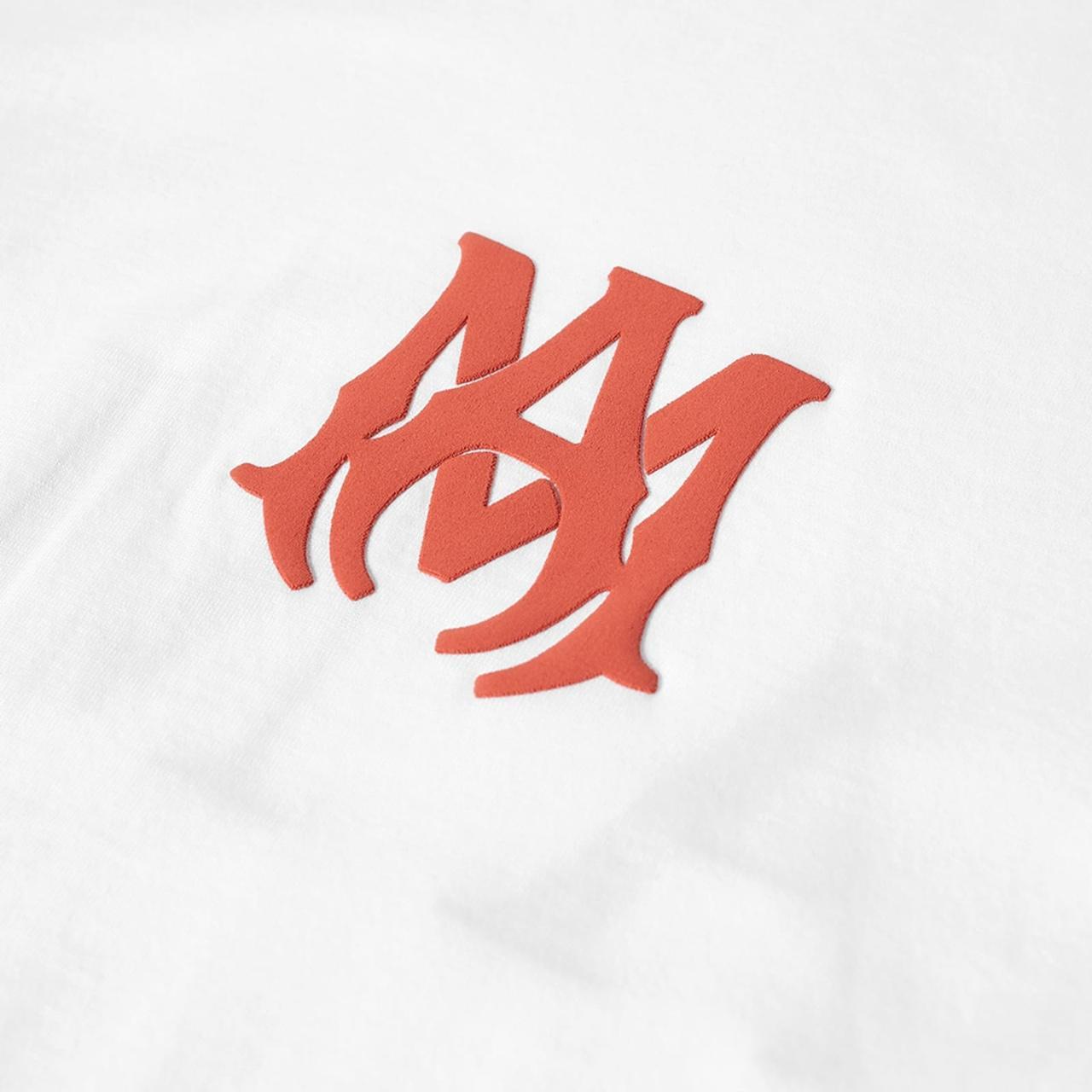 Amiri White and Red Short Sleeve MA Logo Print T-Shirt