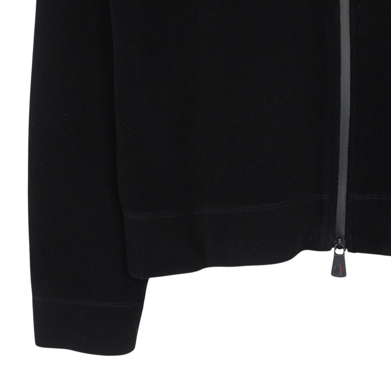Moncler Grenoble Maglia Black Full Zip Technical Fleece Jacket