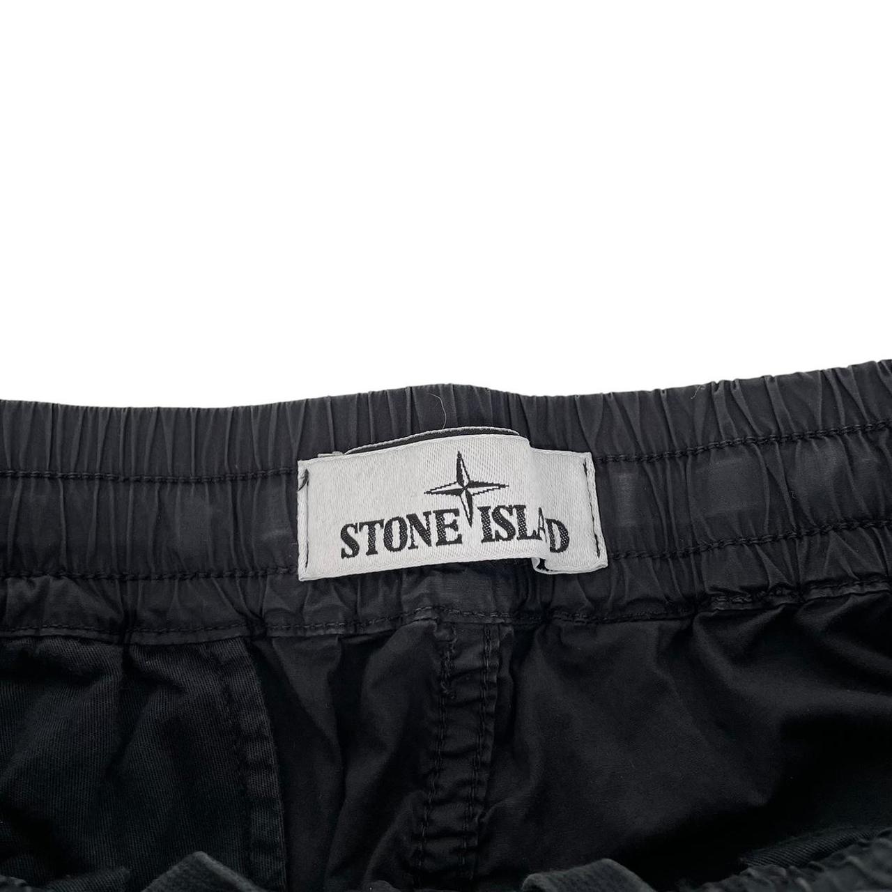 Stone Island SS 2021Black RE-T Fit Cargo Trousers