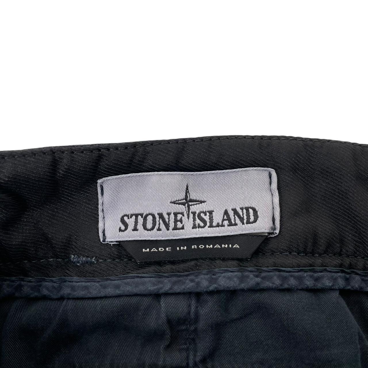 Stone Island AW 2023 Navy Blue Skinny Fit Cargo Trousers