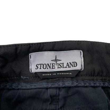 Stone Island AW 2023 Navy Blue Skinny Fit Cargo Trousers