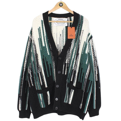 Missoni Multicoloured Button Up Virgin Wool Blend Knit Cardigan Jumper