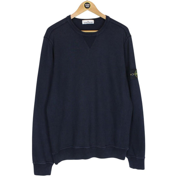 Stone Island SS 2018 Navy Blue Cotton Sweatshirt Jumper