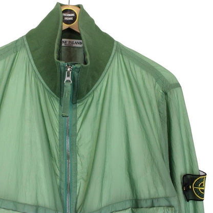 Stone Island SS 2009 Green Hyperlight Nylon Mesh Badge Jacket