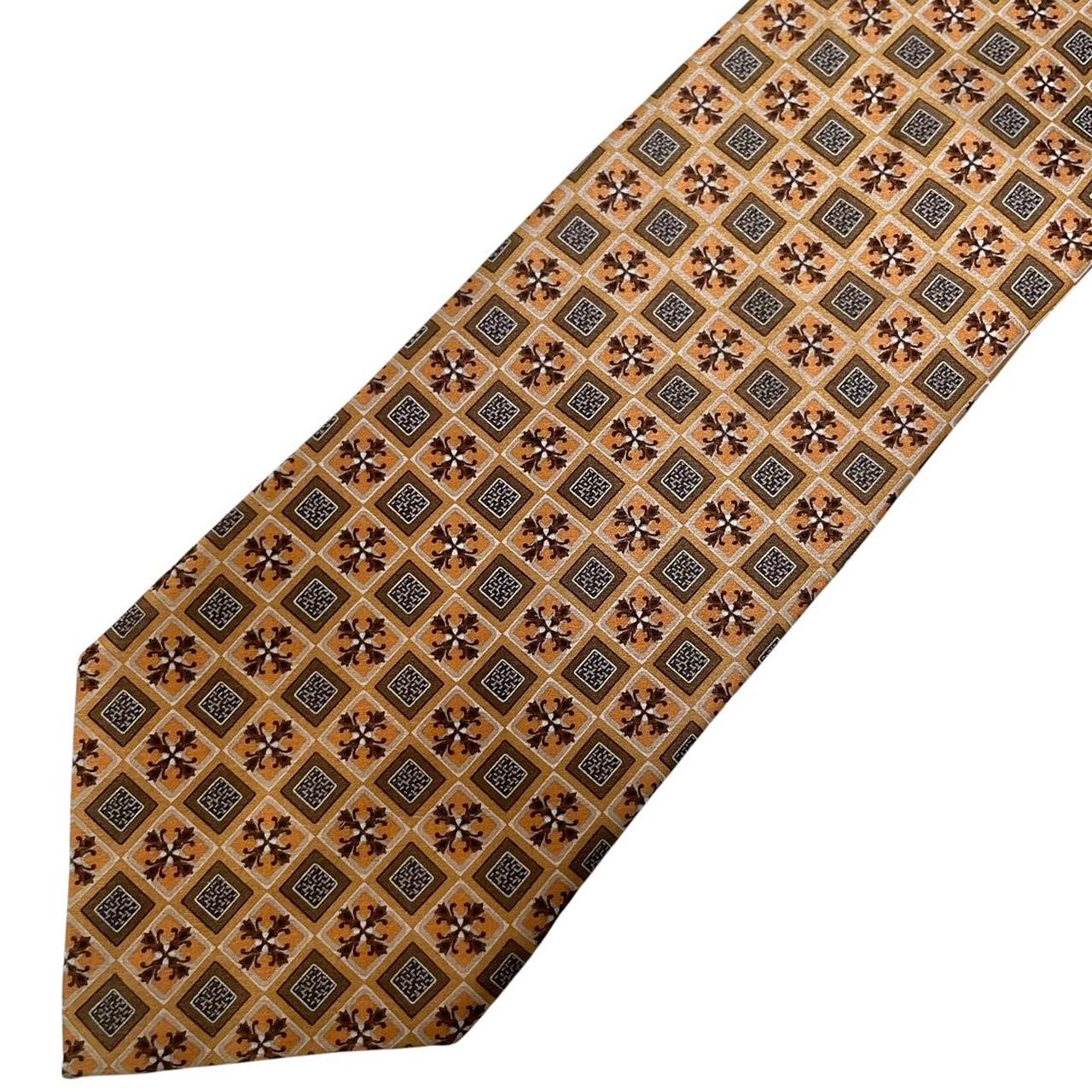 Ermenegildo Zegna Multicoloured Geometric Print Silk Tie