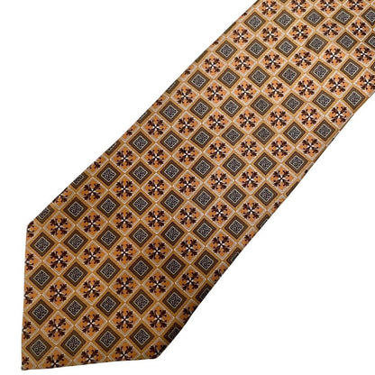 Ermenegildo Zegna Multicoloured Geometric Print Silk Tie