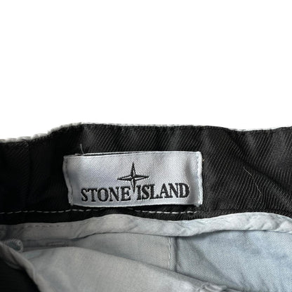 Stone Island SS 2024 Light Blue Bermuda Cotton Cargo Shorts