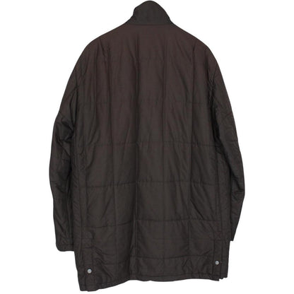 Vintage Burberry London Brown Nova Check Lined Quilted Coat