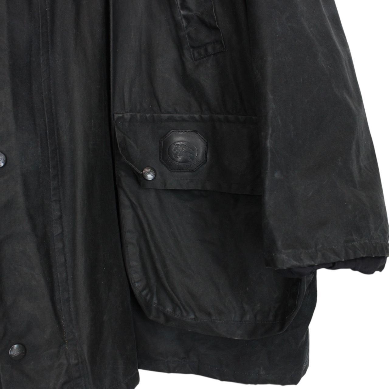 Vintage 90s Burberry Navy Blue Wax Jacket