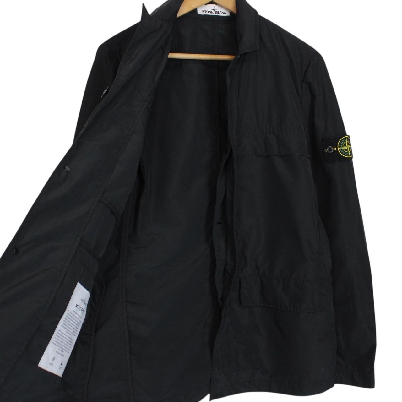 Stone Island SS 2020 Black Micro Reps Nylon Jacket