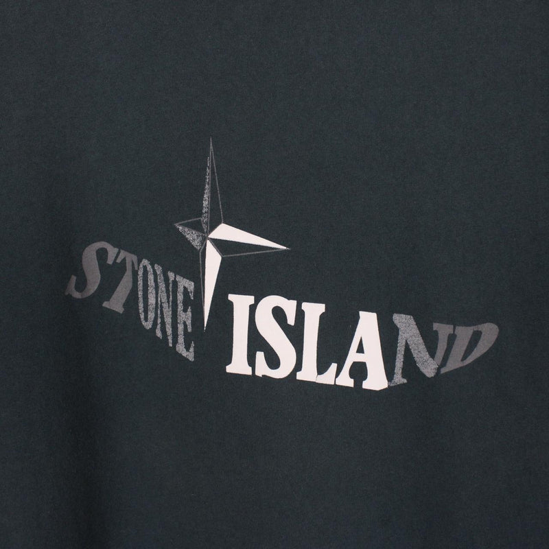 Stone Island Petrol Green Short Sleeve Logo Print Cotton T-Shirt