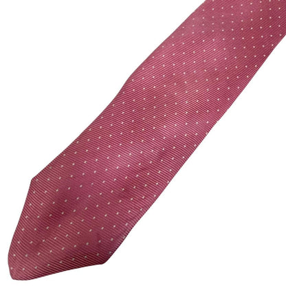 Vintage Polo Ralph Lauren Pink and White Polkadot Silk Tie
