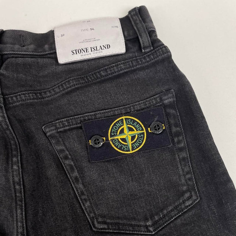 Stone Island AW 2018 Black Slim Fit Denim Jeans