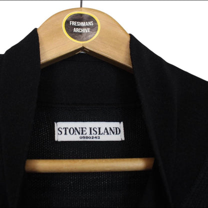 Vintage Stone Island SS 2007 Black Cotton Knit Sweatshirt Jumper