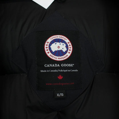 Canada Goose Navy Blue Expedition Parka Down Jacket with Fur Trim