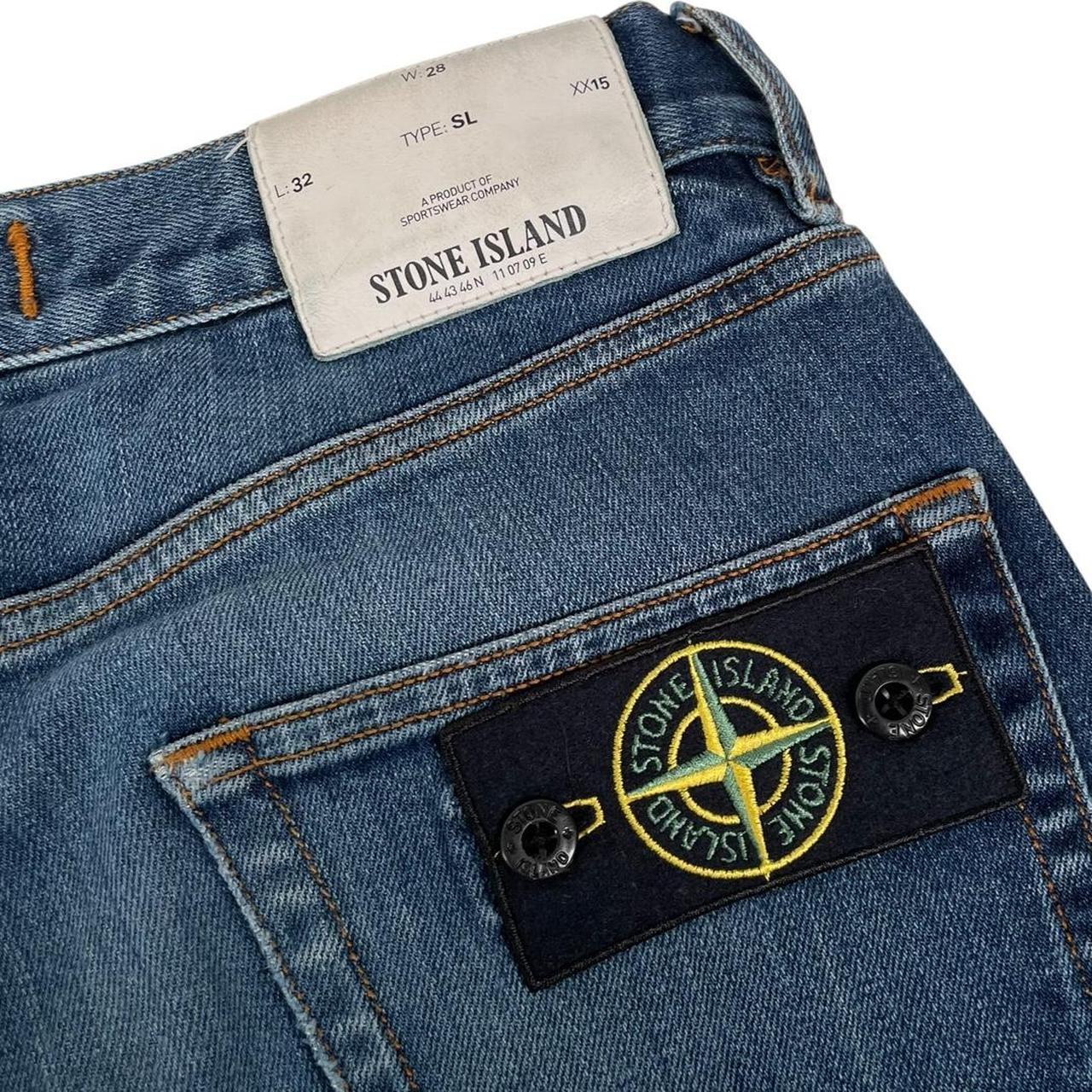 Stone Island AW 2019 Blue Slim Fit Denim Jeans