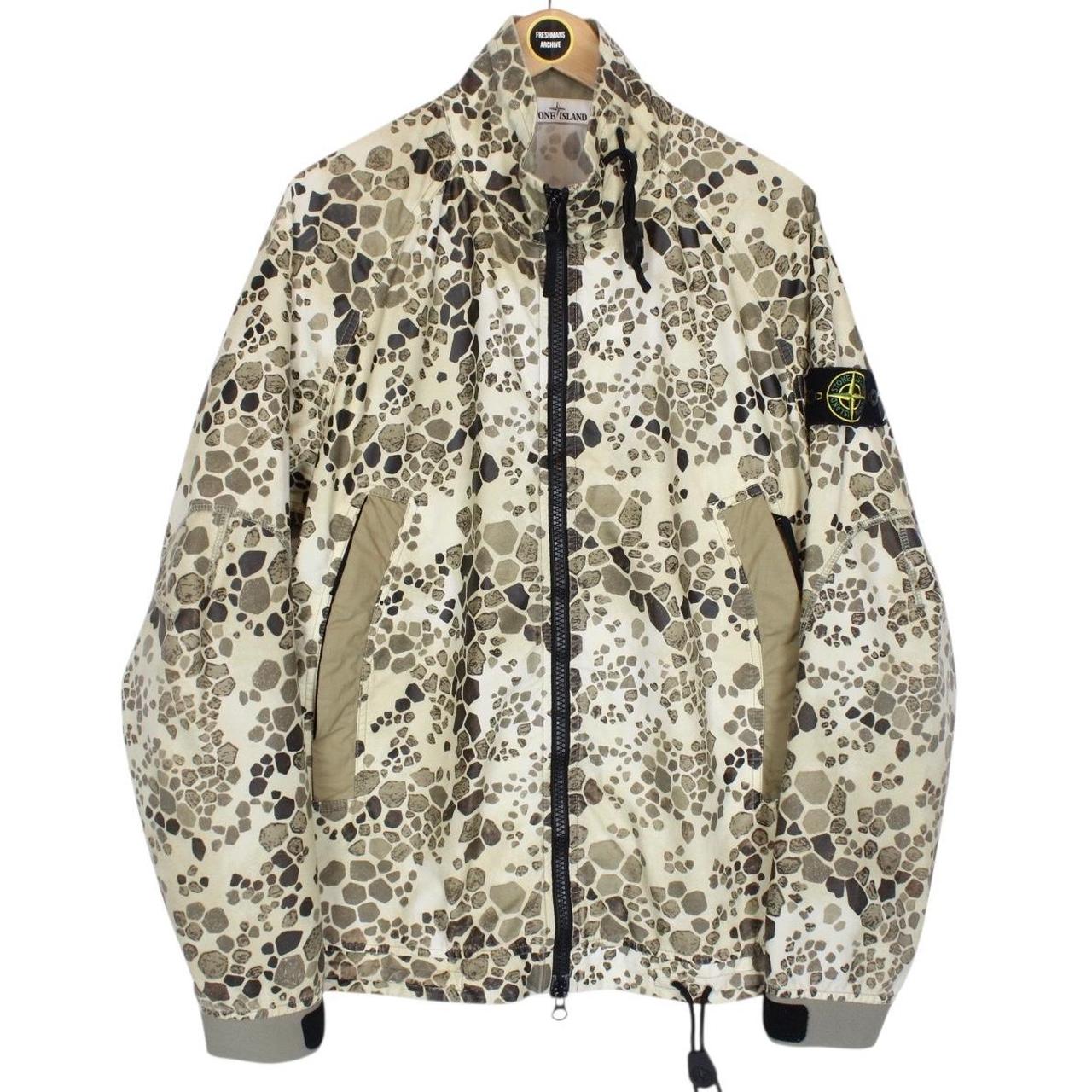 Stone Island SS 2018 Alligator Camo Full Zip Cotton/Nylon Jacket