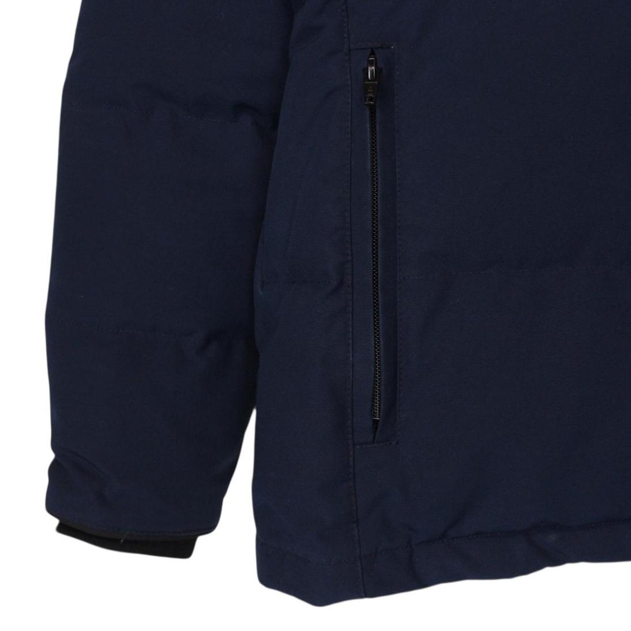 Canada Goose Atlantic Blue Chelsea Parka Heritage Down Jacket with Fur Trim