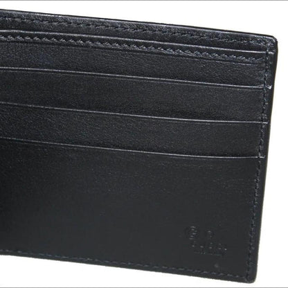 Gucci Black Leather Microguccisima Monogram Wallet