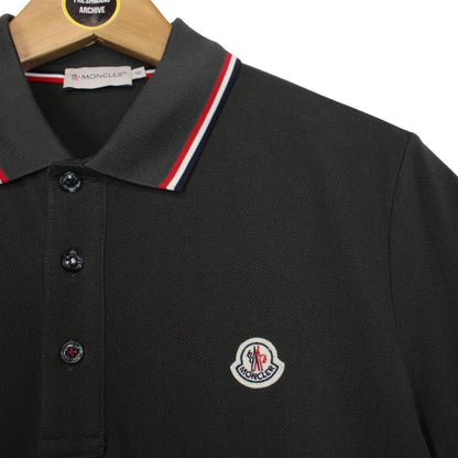 Moncler Maglia Manica Corta Khaki Green Short Sleeve Polo Shirt