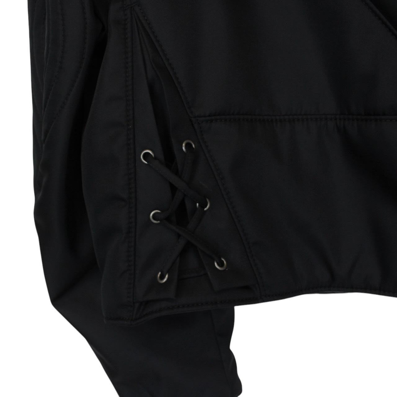 Prada Re-Nylon Veste De Moto Black Padded Biker Jacket