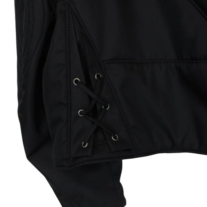 Prada Re-Nylon Veste De Moto Black Padded Biker Jacket