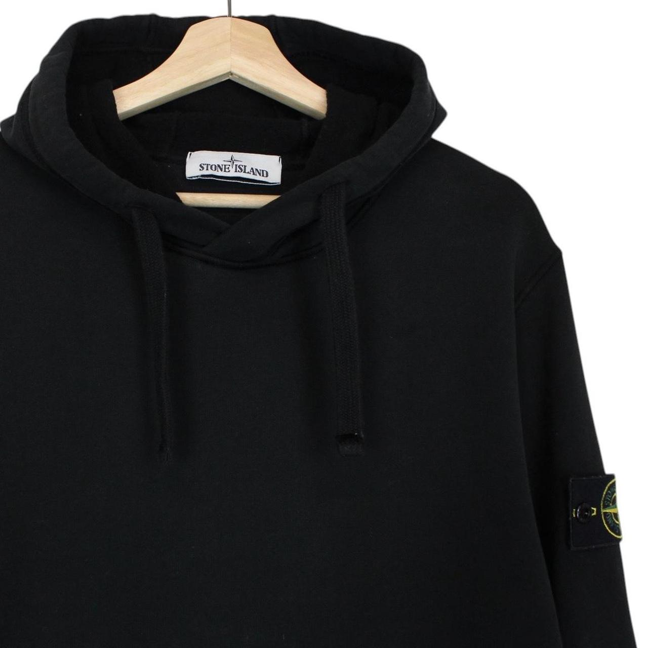 Stone Island AW 2021 Black Cotton Hoodie Jumper