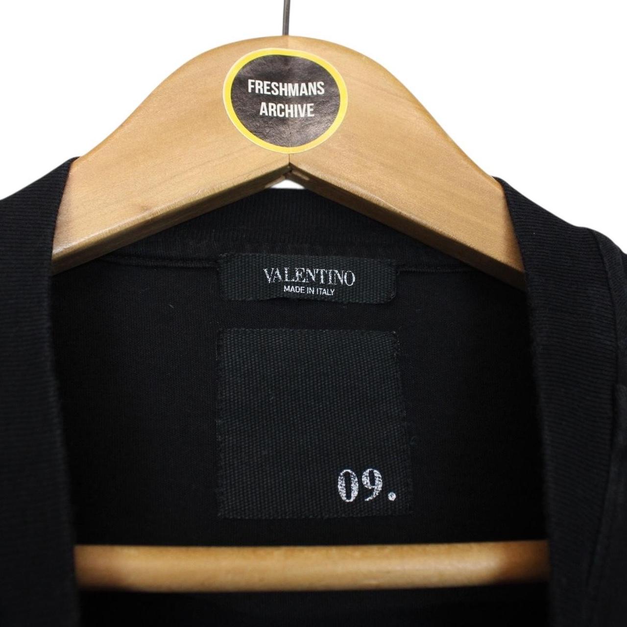 Valentino Black Rockstud Cotton Short Sleeve T-Shirt