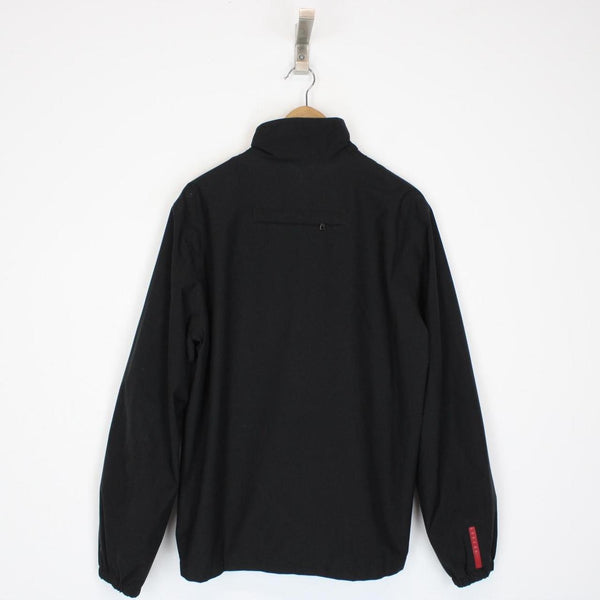 Vintage Prada Sport Black Waterproof Gore-Tex Full Zip Jacket