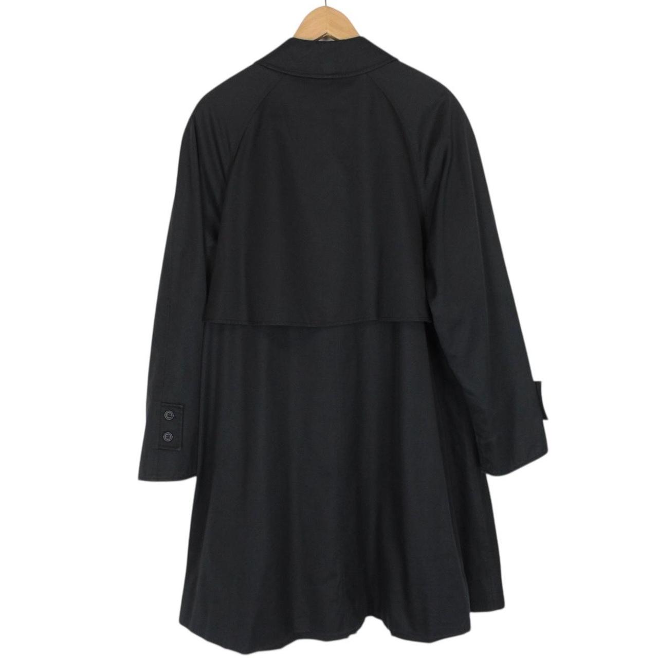 Vintage 90s Burberry Black Pimlico Cotton Trench Coat