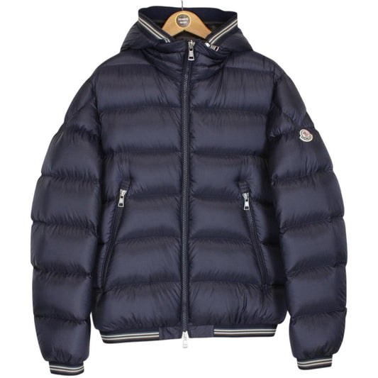 Moncler Jeanbart Navy Blue Full Zip Hooded Down Jacket