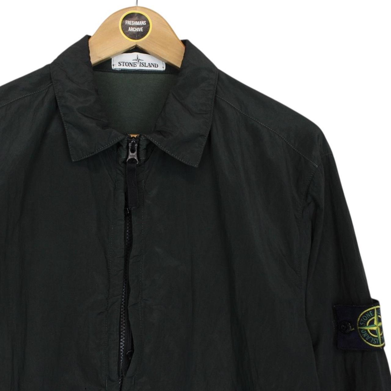 Stone Island AW 2016 Dark Green Full Zip Nylon Metal Overshirt Jacket