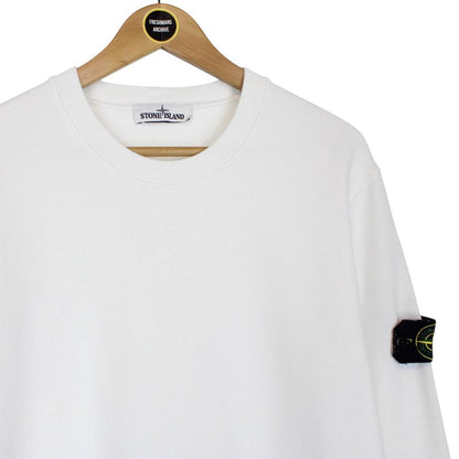 Stone Island AW 2020 White Cotton Sweatshirt Jumper