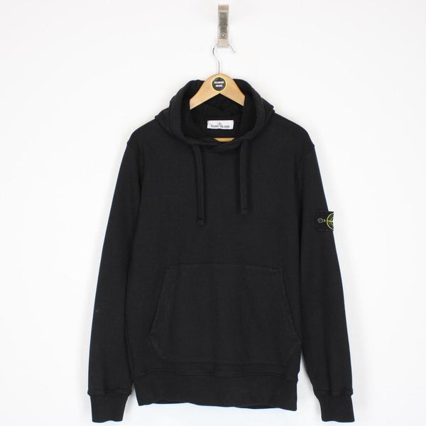 Stone Island SS 2021 Black Cotton Hoodie Jumper