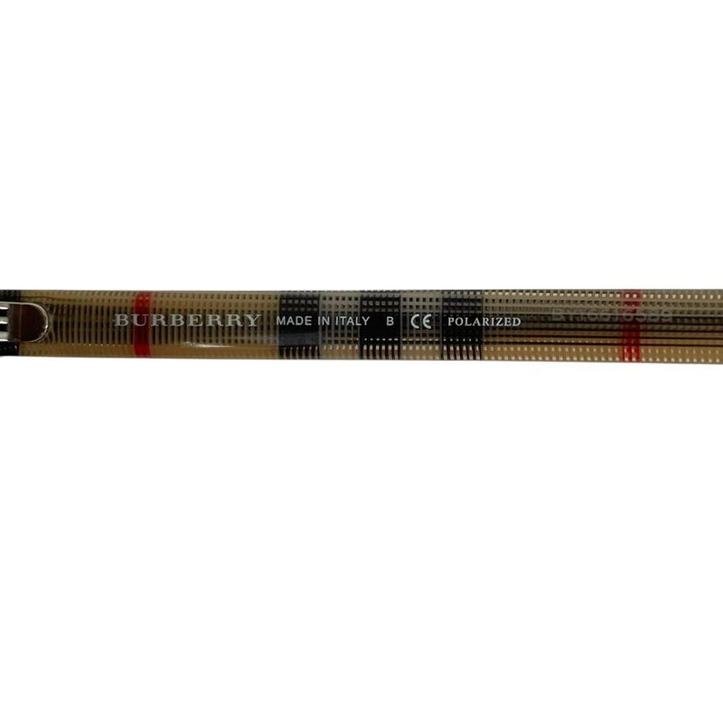 Burberry Black and Brown Nova Check BE4281 Round Sunglasses
