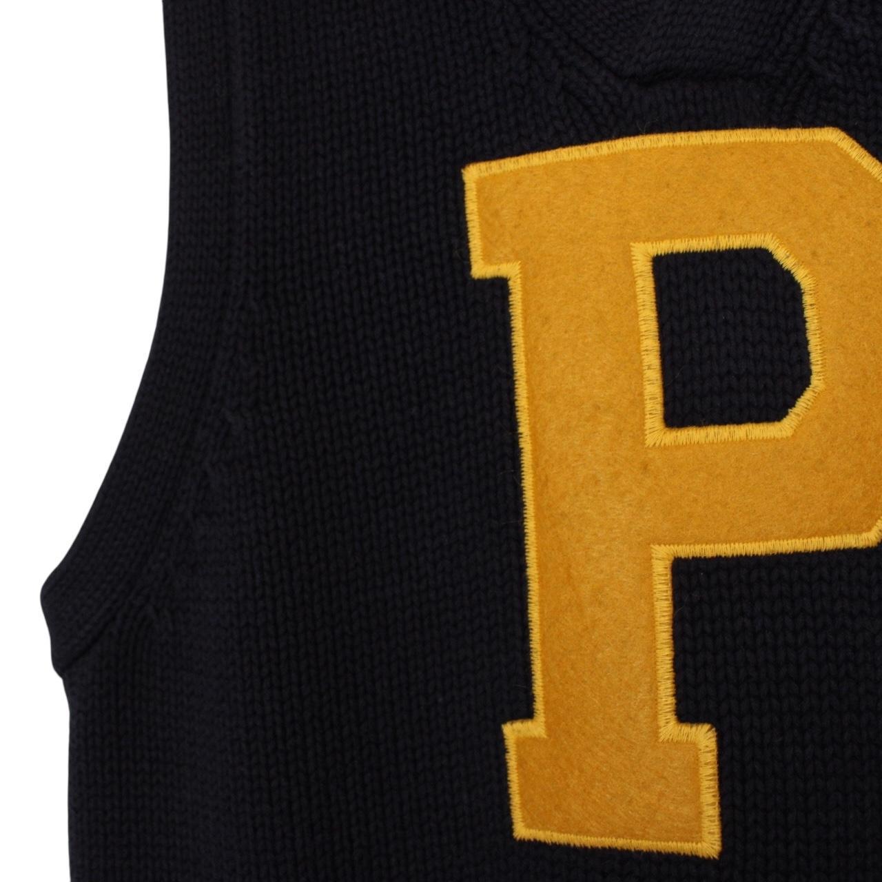 Vintage Ralph Lauren Polo Jeans Co Navy Blue Cotton Knit Sweater Vest