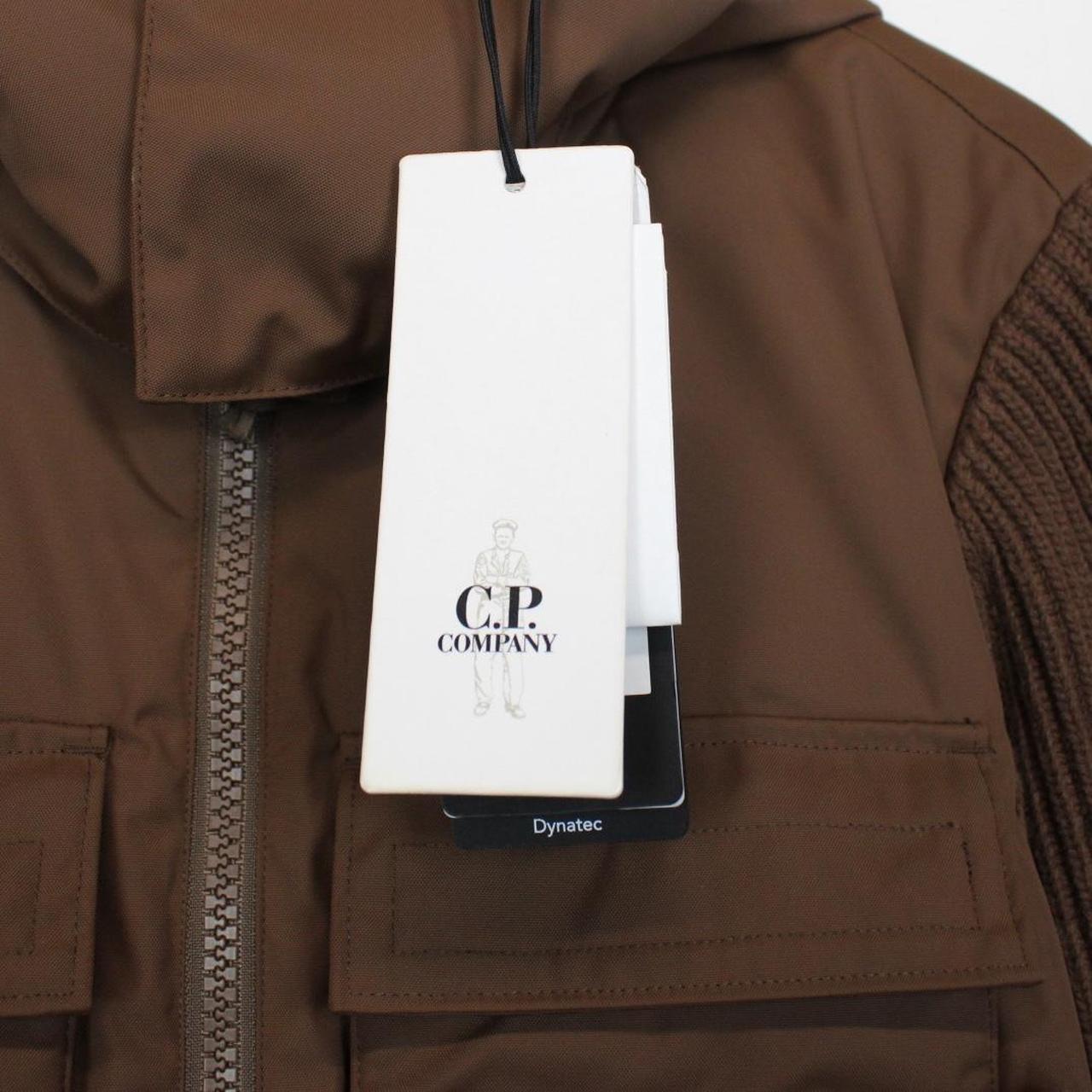 CP Company Metropolis Brown Dynatec Wool/Nylon Knit Jacket