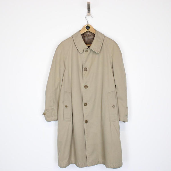 Vintage 80s Burberry Reversible Trench Coat Medium