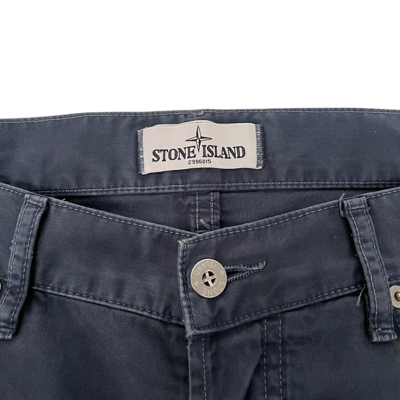 Stone Island SS 2012 Navy Blue RE-T Fit Cotton Trousers