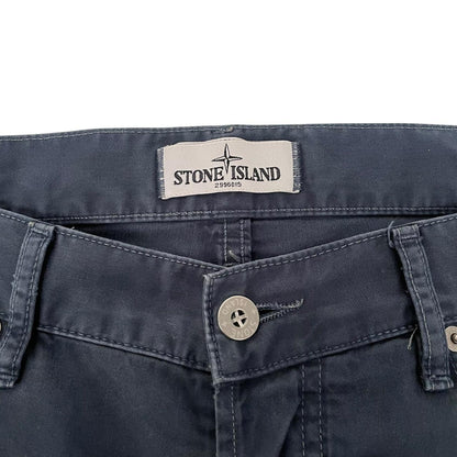 Stone Island SS 2012 Navy Blue RE-T Fit Cotton Trousers