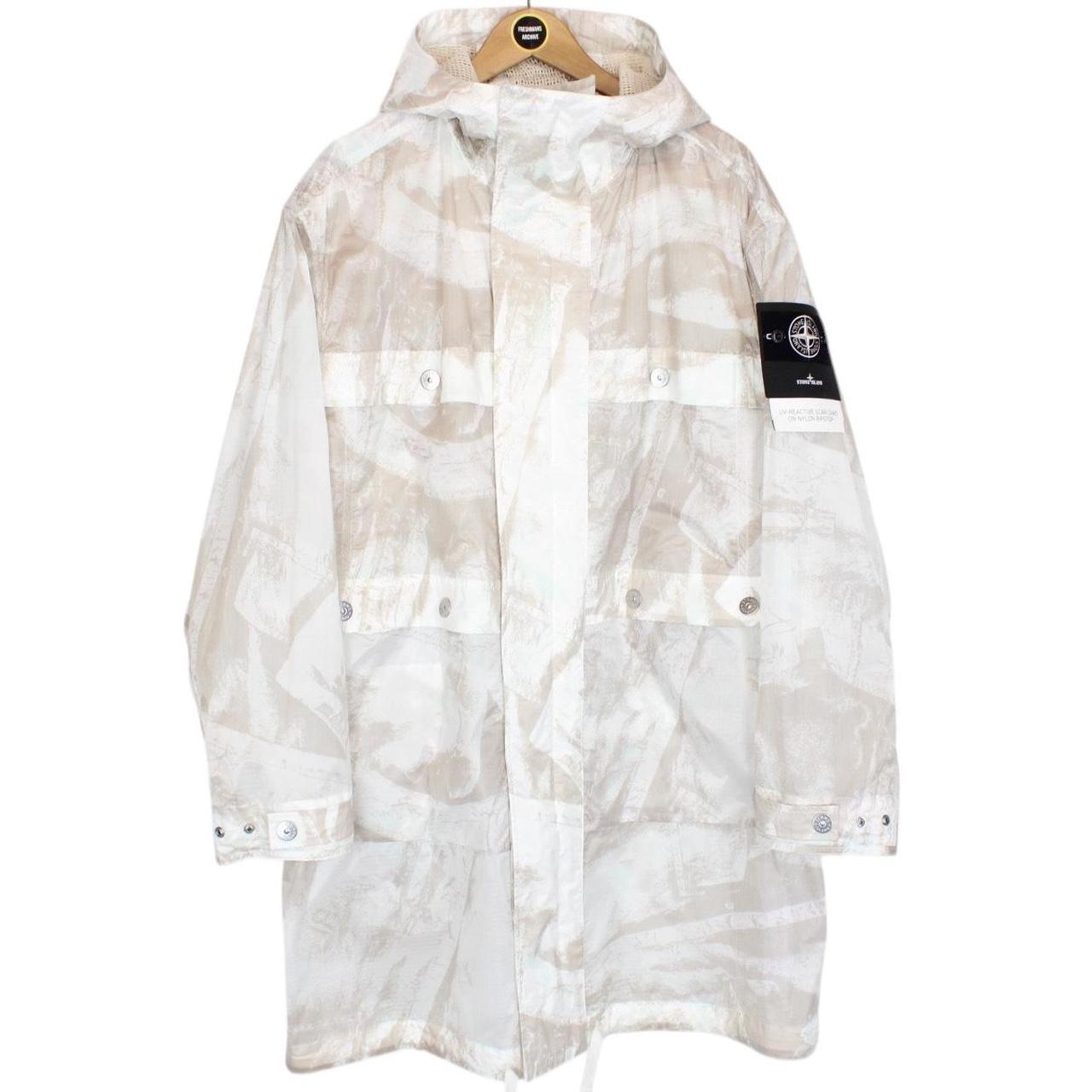 Stone Island UV Reactive Scan Camo On Nylon Ripstop Full Zip Jacket